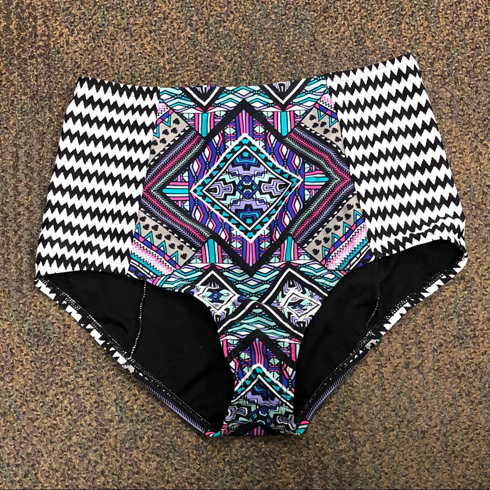 Swimsuits For All Aztec High-Waist Bikini - Picture 3 of 12
